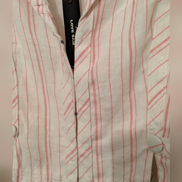 NWT Love Sam cropped blazer linen M - Picture 4 of 4